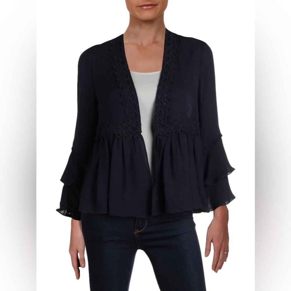 Kobi Halperin evening jacket cardigan navy size small